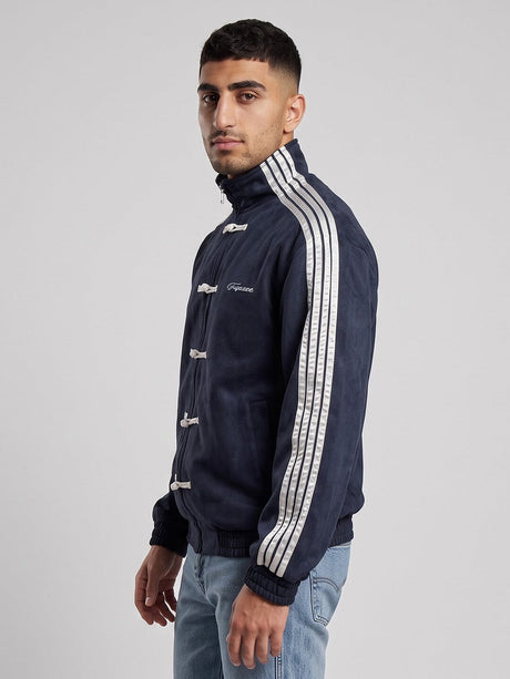 Navy CNY Suede Jacket Jackets Fugazee 