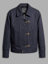 Navy Twill Fireman Clasp Jacket Jackets Fugazee 