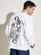 White Organic Oversized Sweatshirt Sweatshirts Fugazee 