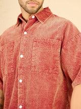 Tangerine Acid Corduroy Overshirt Shirts Fugazee 