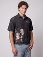 Black Sakura Denim Shirt Shirts Fugazee 