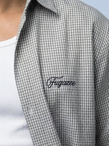 Blue Gingham Cropped Shirt Shirts Fugazee 