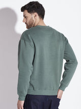 Highland Green Antelope Graphic Oversized Sweatshirt Sweatshirts Fugazee 