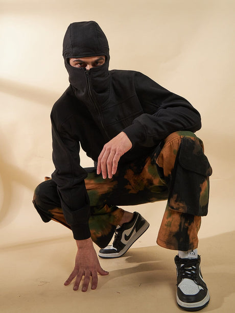 Black Baggy Smugglers Hooded Sweatshirt Sweatshirts Fugazee 