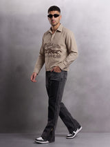Mahagony Checkered Graphic Quarter Shirt Shirts Fugazee 