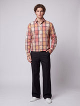 Sun Shades Seer Sucker Washed Cropped Shirt Shirts Fugazee 