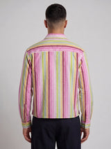 Carinval Striped Cropped Shirt Shirts Fugazee 