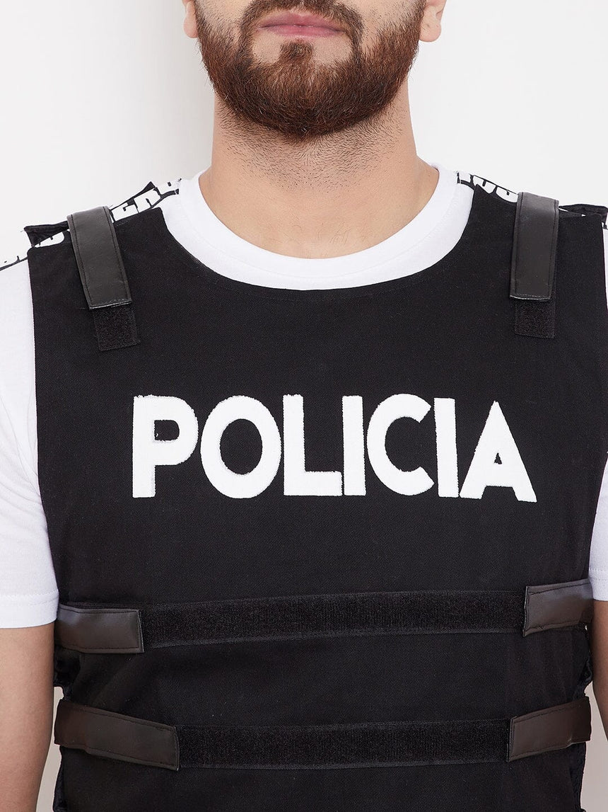 Black Policia Tactical Jacket Jackets Fugazee 