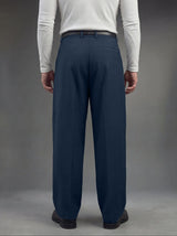 Navy Pleated Korean Trousers Trousers Fugazee 