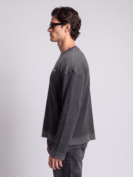 Smoke Waffle Washed Longsleeves Tshirt T-Shirts Fugazee 
