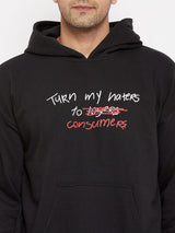Black Haters Graphic Oversized Sweatshirt Sweatshirts Fugazee 