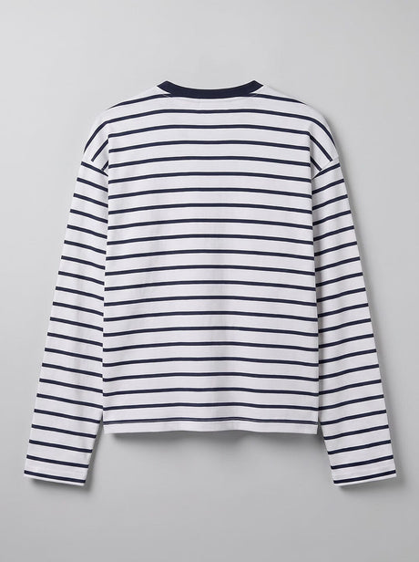 Sailor Striped Longsleeve Cropped Tshirt T-Shirts Fugazee 