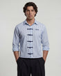 Ice Striped Frog Buttoned Cropped Shirt Shirts Fugazee 