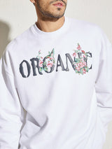 White Organic Oversized Sweatshirt Sweatshirts Fugazee 