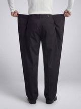 Black Switch-Flip Pleated Trousers Trousers Fugazee 