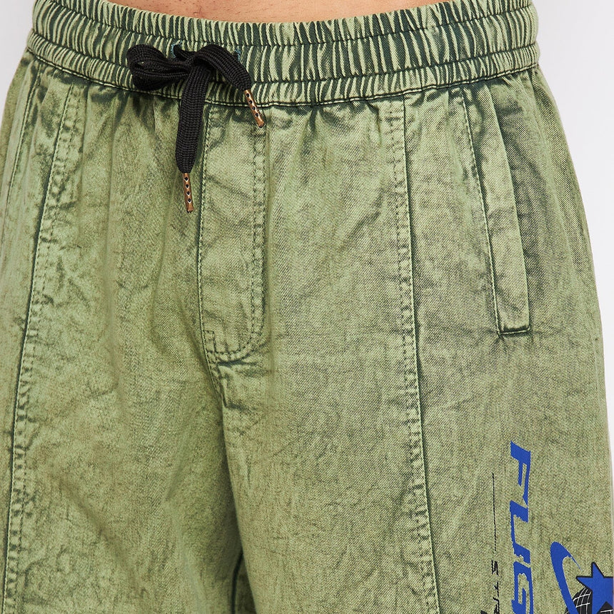 Green Acid Wash Hooper Trackpants Trackpants Fugazee 