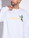 White Macaw Oversized Sweatshirt