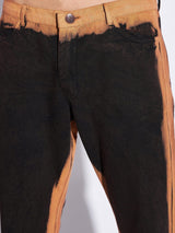 Black Bleach Flared Pants Trousers Fugazee 