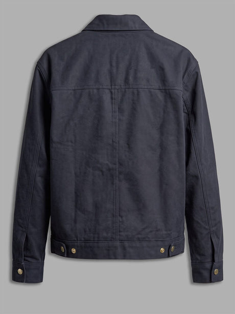 Navy Twill Fireman Clasp Jacket Jackets Fugazee 