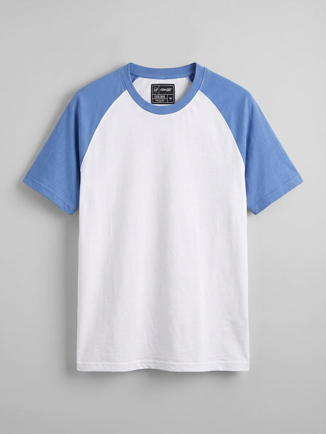 White and Sky Raglan Tshirt T-Shirts Fugazee 