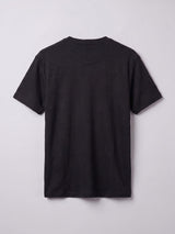 Black Notch Neck Ribbed Tshirt T-Shirts Fugazee 