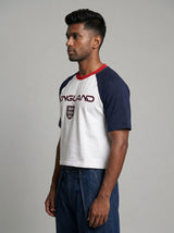 England Retro Football Cropped Tshirt T-Shirts Fugazee 