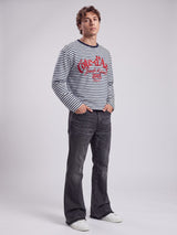Sailor Striped Graphic Sweatshirt Sweatshirts Fugazee 