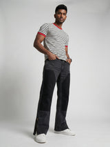 White Striped Ringer Tshirt T-Shirts Fugazee 