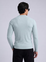Aqua Parker Ribbed Henley Tshirt T-Shirts Fugazee 