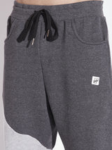 Grey Cut Sew Relaxed Fit Joggers Trackpants Fugazee 