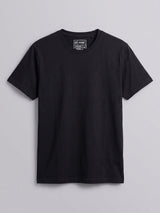 Black Solid Cropped Tshirt T-Shirts Fugazee 