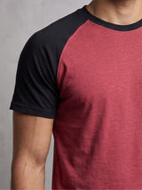 Rust Melange Raglan Cropped Tshirt T-Shirts Fugazee 