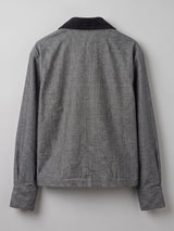 Charcoal Corduroy Dapper Cropped Shirt Shirts Fugazee 
