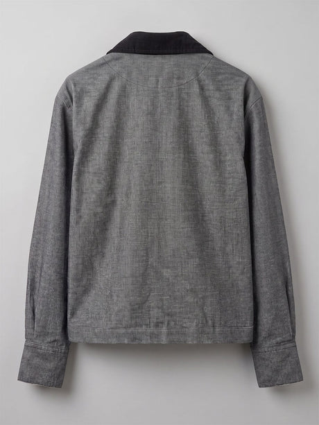 Charcoal Corduroy Dapper Cropped Shirt Shirts Fugazee 