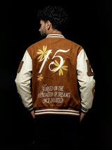 Brown Woollen Letterman Varsity Jacket Jackets Fugazee 