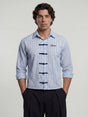 Ice Striped Frog Buttoned Cropped Shirt Shirts Fugazee 