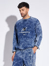 Blue Acid Washed Sweatshirt