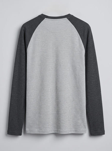 Shades Of Grey Ribbed Raglan Tshirt T-Shirts Fugazee 