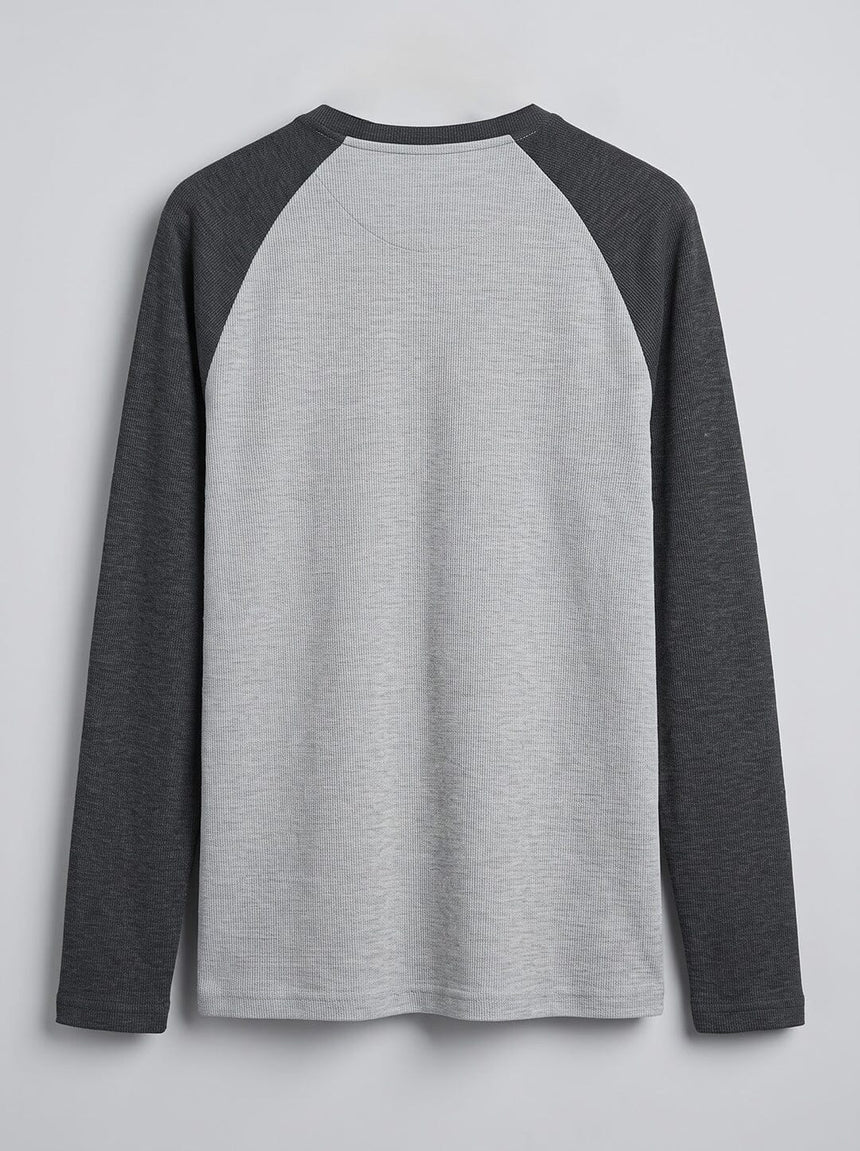 Shades Of Grey Ribbed Raglan Tshirt T-Shirts Fugazee 