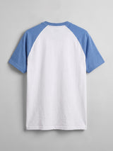 White and Sky Raglan Tshirt T-Shirts Fugazee 