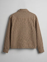 Mustard Checkered Frog Buttoned Cropped Shirt Shirts Fugazee 