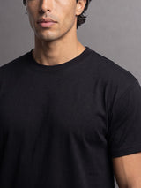 Black Solid Cropped Tshirt T-Shirts Fugazee 