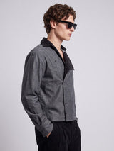 Charcoal Corduroy Dapper Cropped Shirt Shirts Fugazee 