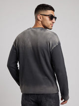 Midnight Washed Waffle Graphic Tshirt T-Shirts Fugazee 