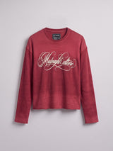 Amber Washed Graphic Waffle Longsleeve Tshirt T-Shirts Fugazee 