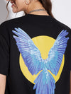 Black Macaw Unisex Oversized Tshirt