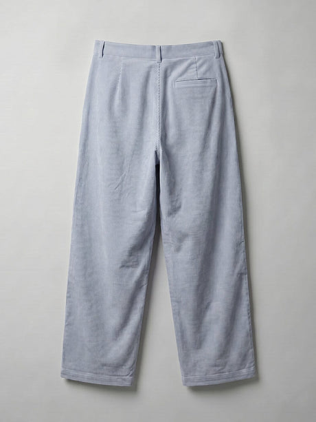 Whispy Blue Pleated Corduroy Trousers Trousers Fugazee 