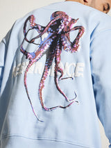 Sky Octopus Oversized Sweatshirt