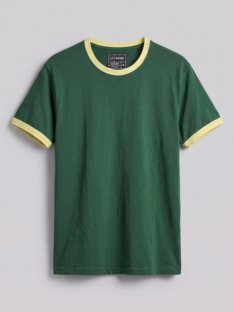 Bottle Green Ringer Tshirt T-Shirts Fugazee 