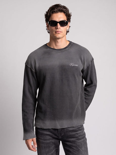Smoke Waffle Washed Longsleeves Tshirt T-Shirts Fugazee 